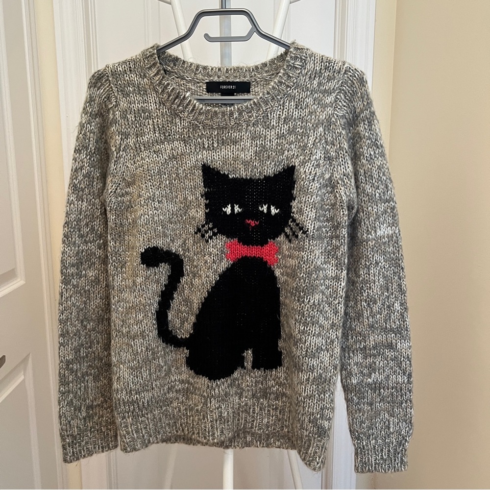 Forever 21 cat sweater
